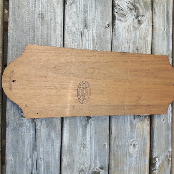 Vintage 1986 Thank You For Not Smoking Sign Wooden - Picture 3 of 3